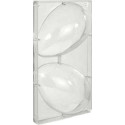 Stampo uovo 200 g in policarbonato professionale per cioccolato con 2 impronte di 125xh175 mm