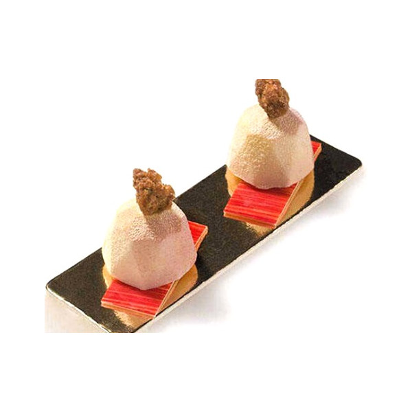 Diamanti Silikomart: stampo 18 mini porzioni, piccoli diamanti, in silicone da 35 x h 23 mm, SF048 da Silikomart