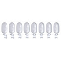 Set gelato Mini Magnum Wave Silikomart Classic : 2 stampi + 2 vassoi + 100 bastoncini stecco in legno di faggio