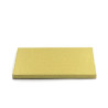 Sottotorta rigido oro rettangolare 30x40xh1,2 cm Decora: vassoio in cellulosa rivestito in alluminio color oro
