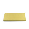 Sottotorta rigido oro rettangolare 30x40xh1,2 cm Decora: vassoio in cellulosa rivestito in alluminio color oro