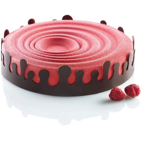 Goccia Silikomart: stampo in silicone per fascia h 4,5 cm da ø60 a ø26 cm Goccia Silikomart: stampo in silicone per fascia h 4,5 cm da ø60 a ø26 cm