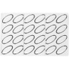 Sogno P CH042 Chocado Silikomart; stampo in Tritan per cioccolatini 24 praline 46x20 h 14 mm