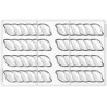 CH040 Riflesso B Chocado Silikomart: stampo in Tritan per 8 barrette di cioccolato con simmetrie riflesse 120 x 25 h 13 mm