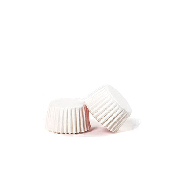 1000 Pirottini per bonbon in carta forno bianca di ø2,7xh1,7 cm