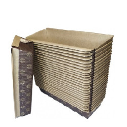 50 Stampi plum-cake 250 g in carta da forno da 16,5x6,5xh5 cm