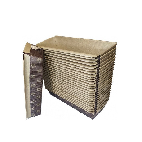 25 Stampi plum-cake in carta da forno da 20x6,5xh4,5 cm per torte da 300 g