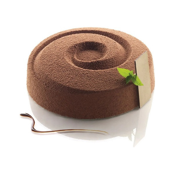 Vortex Silikomart: stampo in silicone, tondo, tortaflex bianco, diametro 18 cm e volume 1000 ml