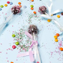 Set di 50 sacchetti trasparenti 10 x 20 cm da Decora in plastica per alimenti per caramelle biscotti e cake pops