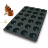 Stampo Sessantaquaranta Muffin Medio SQ009 in silicone da Silikomart diametro 69 mm