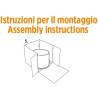 Scatola rettangolare per dolci con coperchio lato 30,5x40,5xh25 cm in cartoncino bianco Decora