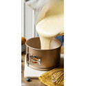 ø16,5 o ø21,5 cm Tortiera a cerniera con fondo mobile tonda rose gold line antiaderente da Decora