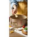 ø16,5 o ø21,5 cm Tortiera a cerniera con fondo mobile tonda rose gold line antiaderente da Decora