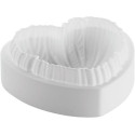 Lovely 1200 Silikomart: stampo in silicone bianco cuore intrecciato di 182x173xh68 mm con cutter