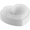 Lovely 1200 Silikomart: stampo in silicone bianco cuore intrecciato di 182x173xh68 mm con cutter Lovely 1200 Silikomart: stampo in silicone bianco cuore intrecciato di 182x173xh68 mm con cutter