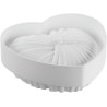 Lovely 1200 Silikomart: stampo in silicone bianco cuore intrecciato di 182x173xh68 mm con cutter