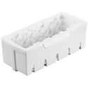 Kit Woody 1100 o Catasta di legna 24x10 cm h 8 cm in silicone bianco con supporto in plastica da Silikomart