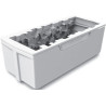 Foret Silikomart 2 stampi silicone grigio con supporto in plastica per pila di tronchi di legna 24x10xh8,2 cm