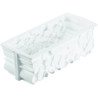 Kit Woody 1100 o Catasta di legna 24x10 cm h 8 cm in silicone bianco con supporto in plastica da Silikomart