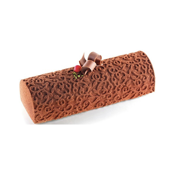 Arabesque Buche Silikomart kit stampo per semifreddi tronchetto moresco Arabesque Buche Silikomart kit stampo per semifreddi tronchetto moresco