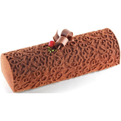 Arabesque Buche Silikomart kit stampo per semifreddi tronchetto moresco Arabesque Buche Silikomart kit stampo per semifreddi tronchetto moresco