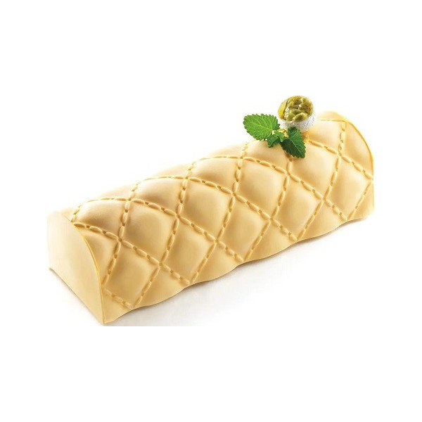 Matelassè Buche Silikomart kit stampo per semifreddi tronchetto trapunta Matelassè Buche Silikomart kit stampo per semifreddi tronchetto trapunta