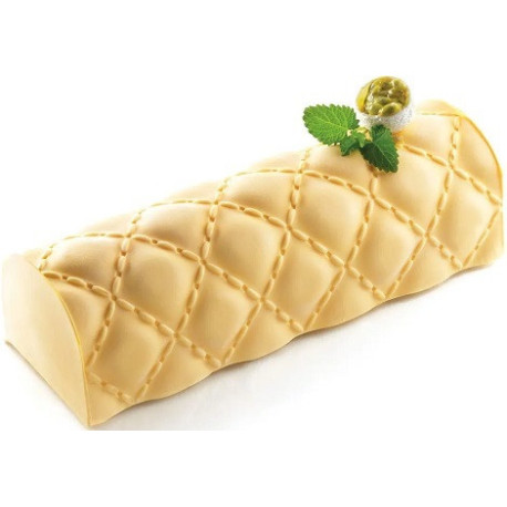 Matelassè Buche Silikomart kit stampo per semifreddi tronchetto trapunta Matelassè Buche Silikomart kit stampo per semifreddi tronchetto trapunta