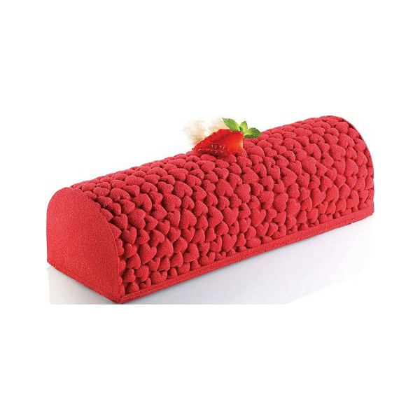 Kit Stampo Tronchetto Love con trama a cuore da Silikomart