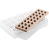 Kit Quenelle 01 quenelle ripiene Silikomart: stampo Tritan CH038 + stampo silicone inserti ICH038