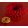 Kaleido 75 Silikomart ciambella ad intreccio geometrico stampo in silicone 7,5xh2,5 cm