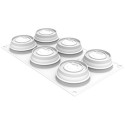 Ocean 100 Silikomart stampo in silicone bianco ø70 h 30 mm