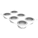Ocean 100 Silikomart stampo in silicone bianco ø70 h 30 mm