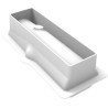 Buche Signature 820 Silikomart stampo in silicone bianco tronchetto con venature 23x8xh8 cm