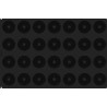 Donuts Silikomart 28 ciambelle medie ø70 h32 mm stampo silicone 60x40