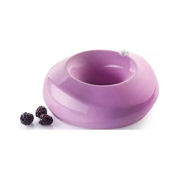 Kit Eternity 1800 Silikomart: diametro 22 cm, altezza 7,2 cm stampo ed inserto in silicone bianco