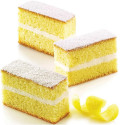 Slim Rectangle Cake: stampo rettangolo in silicone per 6 forme rettangolari da 12 cm SF128 di Silikomart
