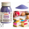 Zucchero glitterato viola Decora cristalli di zucchero viola 100 g