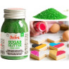 Zucchero glitterato verde Decora cristalli di zucchero verde 100 g
