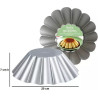 Stampo babà o budino medio a margherita senza tubo Decora ø11/ø20xh7 cm in acciaio antiaderente