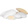 Sposa Novella Bianco confetti bianchi Maxtris a mandorla 1 kg