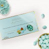 Maxtris Nuance Tiffany o Acqua Marina Enzo Miccio, gusto pistacchio, confetti verdi al pistacchio Maxtris Nuance Tiffany o Acqua Marina Enzo Miccio, gusto pistacchio, confetti verdi al pistacchio