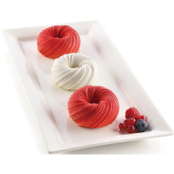 Mini intreccio Silikomart stampo in silicone per ciambelline di diametro 8 cm