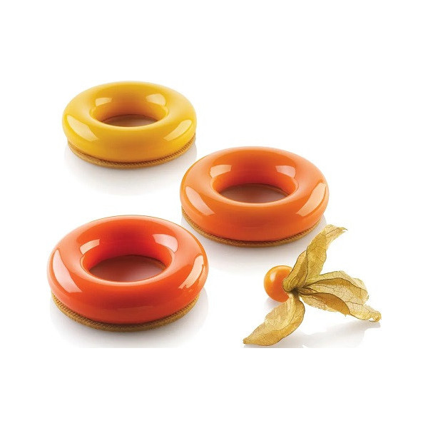 Promise 65 ml Silikomart stampo in silicone con tagliapasta per 6 anelli ø85/44 h20 mm