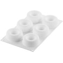 Oblio 95 ml Silikomart stampo ciambelline  in silicone bianco di ø75 h 30 mm