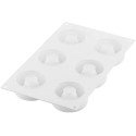 Oblio 95 ml Silikomart stampo ciambelline  in silicone bianco di ø75 h 30 mm