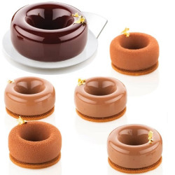 30 o 95 Oblio Silikomart stampo silicone ciambelline 3D mini ø50 h 20 mm e mono ø75 h 30 mm