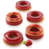 Kit Loop 32 Silikomart 2 stampi silicone + cutter per 11 mini ciambelle 6 cm