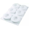 Kit The Ring Silikomart per dolce a ciambella con 2 stampi silicone Ø 85/50 h 18 mm e cutter