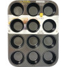 Stampo 12 muffin o cupcake tondi di ø7 cm di Vespa in acciaio antiaderente teglia 35 x 26,5 x h 3 cm