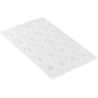 Quenelle 10 Silikomart stampo in silicone bianco mini quenelle 3D 43x21 h20 mm